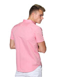 Camisas Para Hombre Manga Corta Lisa Regular Fit B31250 Coral