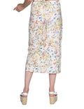 Faldas Para Mujer Bobois Moda Casuales Cruzada Floreada Larga De Lino Unico X21100