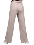 Pantalones Para Mujer Tejido De Punto Jaspe Beige W23109