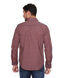 Camisas Para Hombre Bobois Casuales Moda Manga Larga Cuadros Regular Fit Chedron B15216