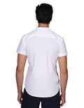 Camisas Para Hombre Bobois Moda Casuales Manga Corta Cuello Mao Tipo Lino Relaxed Fit Blanco B21373