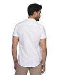 Camisas Para Hombre Bobois Moda Casuales Manga Corta Cuello Mao Regular Fit Tipo Lino Blanco B21351