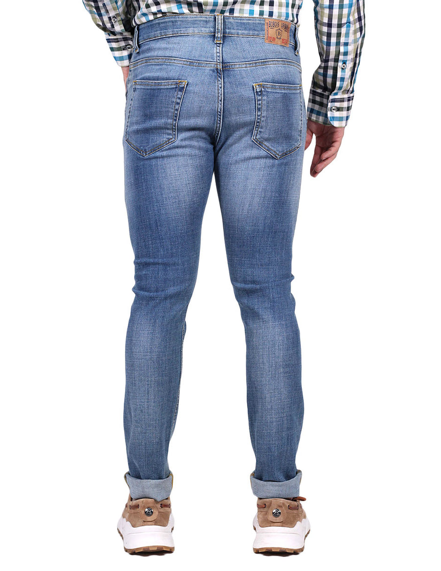 Jeans Para Bobois Moda Casuales Pantalones de Mezclilla Slim Fi