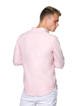 Camisas Para Hombre Bobois Casuales Moda Manga Larga Regular Fit B31200 Rosa