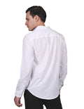 Camisas Hombre Casuales Moda Bobois Manga Larga  Blanco B25321