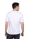 Playeras Hombre Casuales Manga Corta Estampadas Blanco A25462