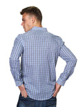 Camisas Para Hombre Manga Larga B31204 Azul Regular Fit