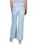 Jeans Para Mujer Bobois Moda Casuales Pantalones De Mezclilla Pierna Amplia Rotos  Unico V21104