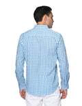 Camisas Para Hombre Moda Regular Fit B31213 Aqua