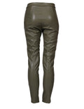 Pantalones Para Mujer Bobois Moda Casuales Skinny Fit Tipo Piel Olivo W23105