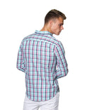 Camisas Para Hombre Bobois Casuales Moda Manga Larga B31206 Verde Regular Fit