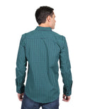 Camisas Para Hombre Moda Manga Larga B25225 Verde