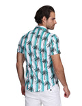 Camisas Para Hombre Manga Corta Estampado Regular Fit 3 B21401