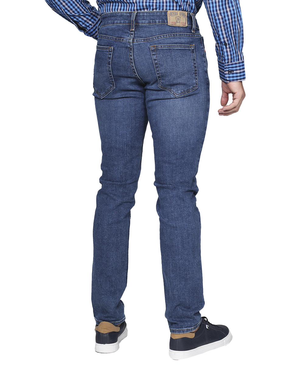Jeans Para Hombre Mezclilla Slim Fit JSLIM Stone