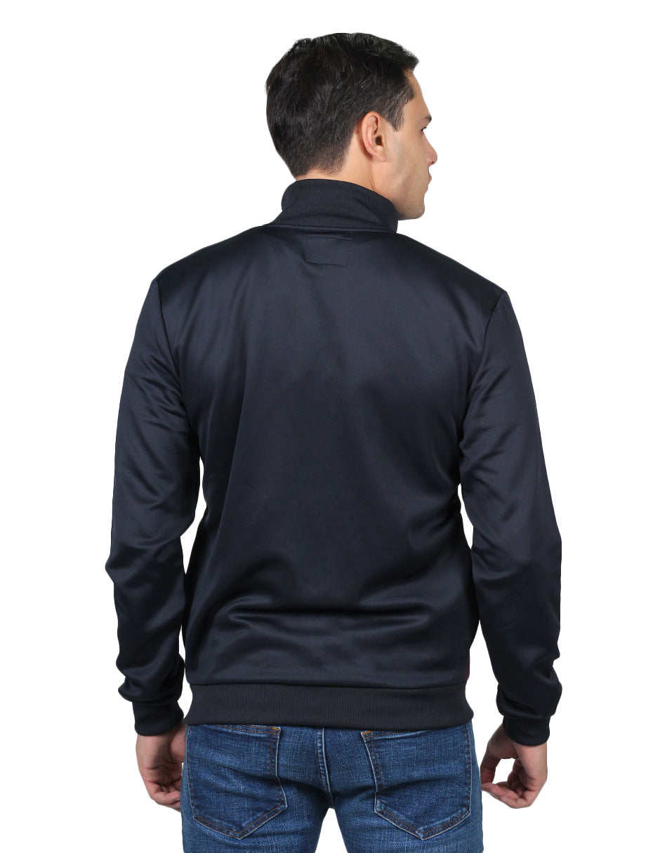 Sudaderas Para Hombre Chamarra Ligera con Cierre Deportiva Marino C25401