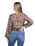 Blusas Para Mujer Animal Print Unico N23130