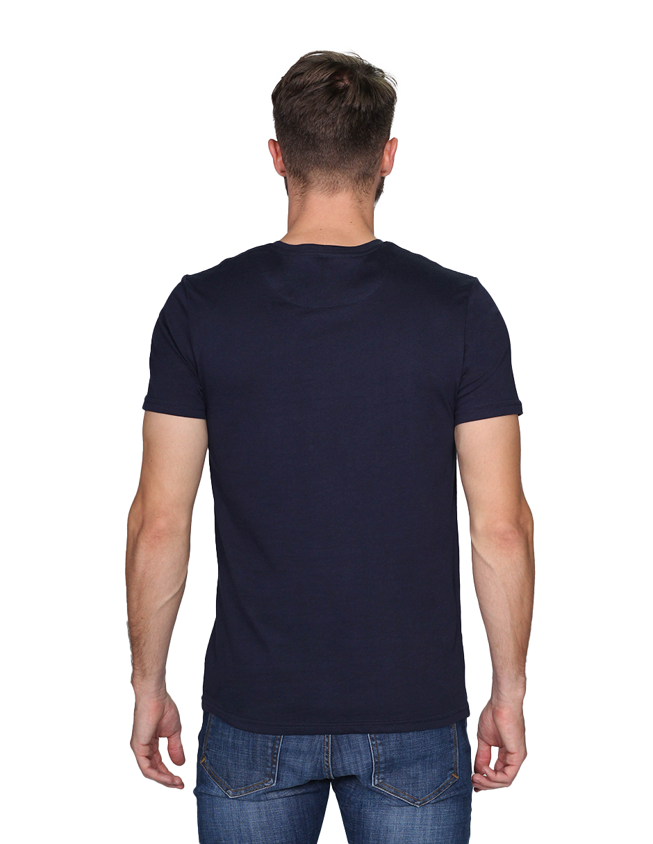 Playeras Para Hombre Cuello Redondo Basica APCR Marino