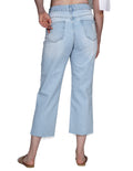 Jeans Para Mujer Bobois Moda Recto Roto Pantalones de Mezclilla Unico V21102