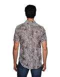 Camisas Para Hombre Manga Corta Estampada Relaxed Fit 4 B22360