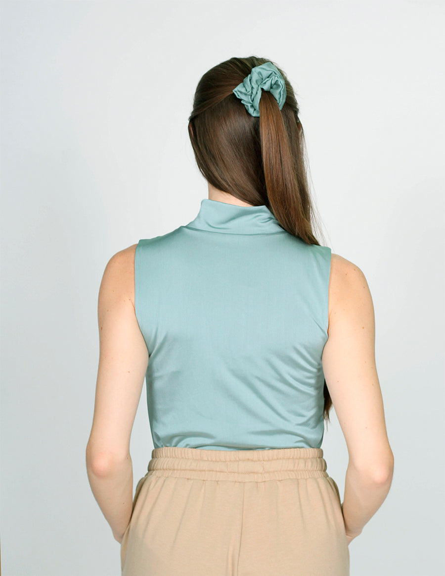 Pantiblusas Para Mujer Bobois Moda Casuales Basica Cuello Alto Verde N23101