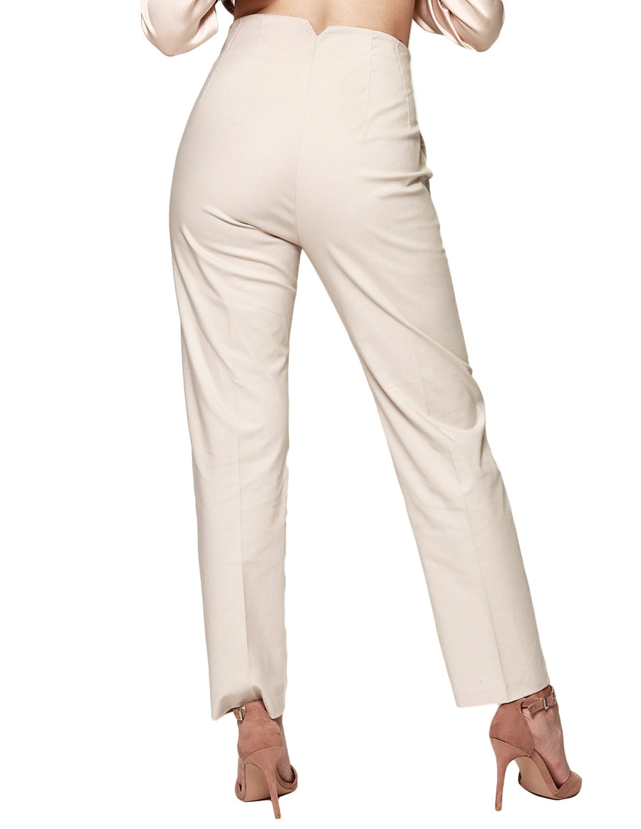 Pantalones Para Mujer Bobois Moda Casuales W31100 Hueso