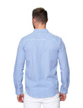 Camisas Para Hombre Bobois Casuales Moda Manga Larga B31212 Azul Regular Fit