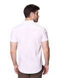 Camisas Para Hombre Bobois Moda Casuales Manga Corta Lisa Regular Fit B31250 Blanco