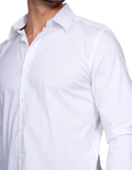 Camisas Para Hombre Bobois Casuales Moda Manga Larga Slim Fit Blanco BPOPST