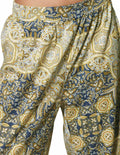 Pantalones Para Mujer Bobois Moda Casuales Estampado Cómodo Amplio W31108 Unico