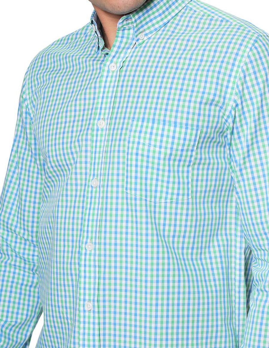 Camisas Para Hombre Bobois Moda Regular Fit B31213 Verde