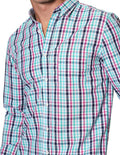 Camisas Para Hombre Bobois Casuales Moda Manga Larga B31206 Verde Regular Fit