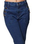 Jeans Para Mujer Bobois Pantalon Mezclilla V31101 Stone
