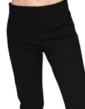 Pantalones Para Mujer Basicos Con Aberturas Al Frente Negro W21101