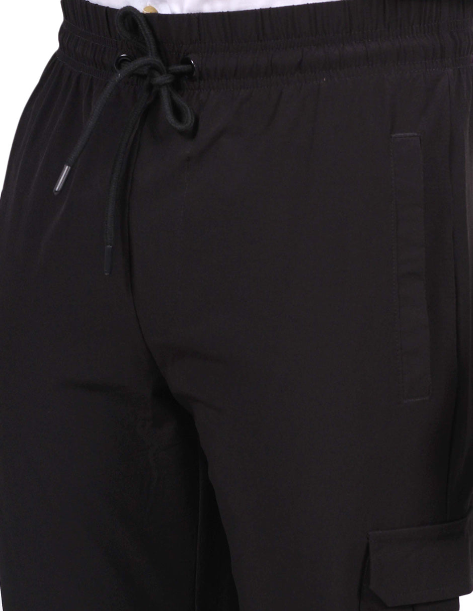 Pantalones Para Hombre Tipo Jogger Stretch G25121 Negro