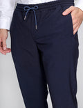 Pants Hombre Bobois Casuales Moda Pantalon Jogger Vestir Minicuadro Marino G15304