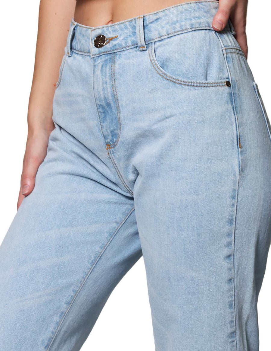 Jeans Para Mujer Bobois Moda Casuales Pantalones de Mezclilla Mom Fit –  BOBOIS