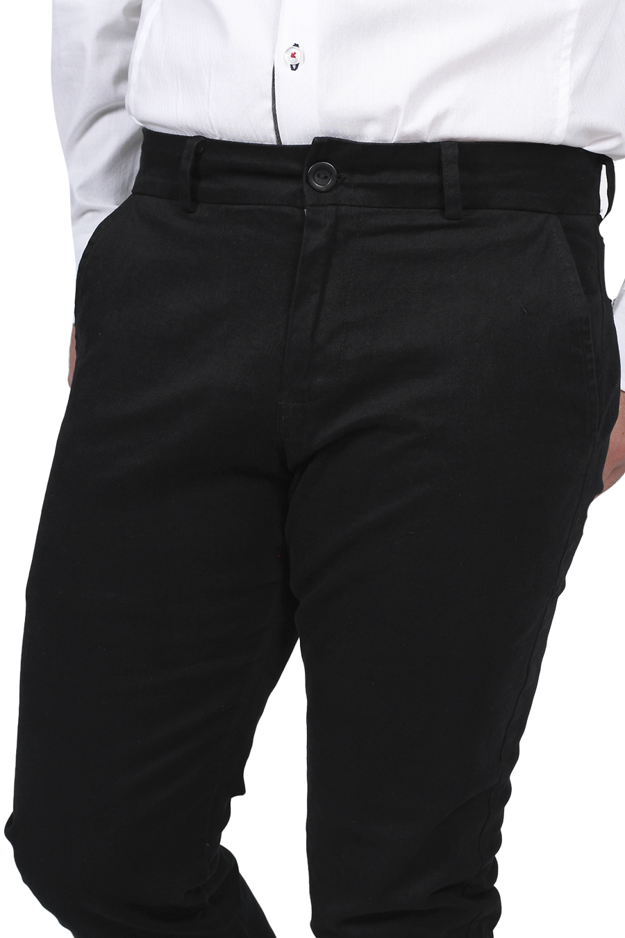 Pantalon color discount negro