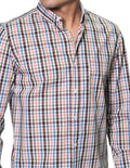 Camisas Para Hombre Bobois Casuales Moda Manga Larga B31206 Melon Regular Fit