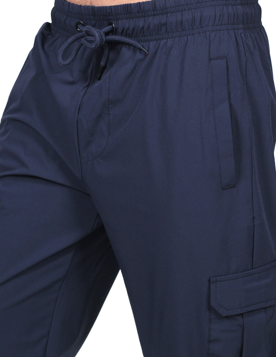 Pantalones Para Hombre Tipo Jogger Stretch G25121 Marino