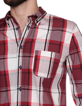 Camisas Para Hombre Bobois Casuales Moda Manga Larga Cuadros 4 B15112