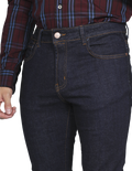 Jeans Para Hombre Bobois Casuales Moda Pantalones de Mezclilla Skinny Basicos Stretch Indigo JSKINNY