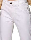 Jeans Para Mujer Bobois Pantalon Mezclilla V31100 Blanco