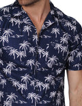 Camisas Para Hombre Manga Corta Playa Estampada Hawaiana Tipo Lino Relaxed Fit 3 B21383