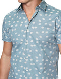 Camisas Para Hombre Bobois Moda Casuales Manga Corta Estampada Algodón B31357 1