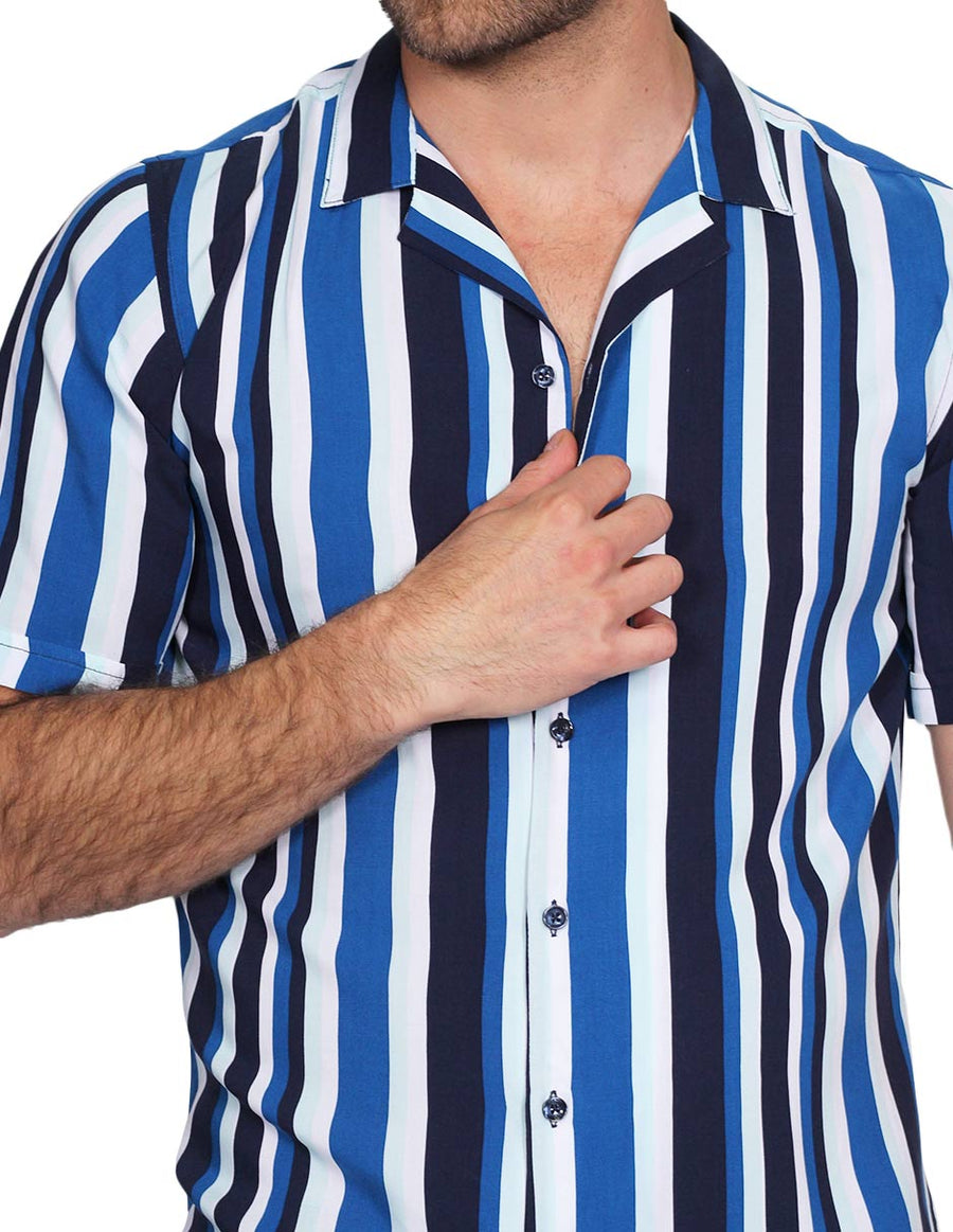 Camisa rayada hombre online