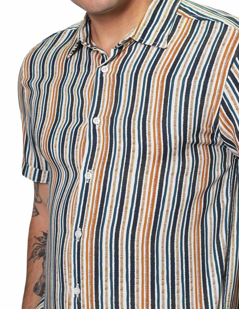 Camisas Hombre Bobois Moda Casual Slim Fit Manga Larga Unico B26325 – BOBOIS