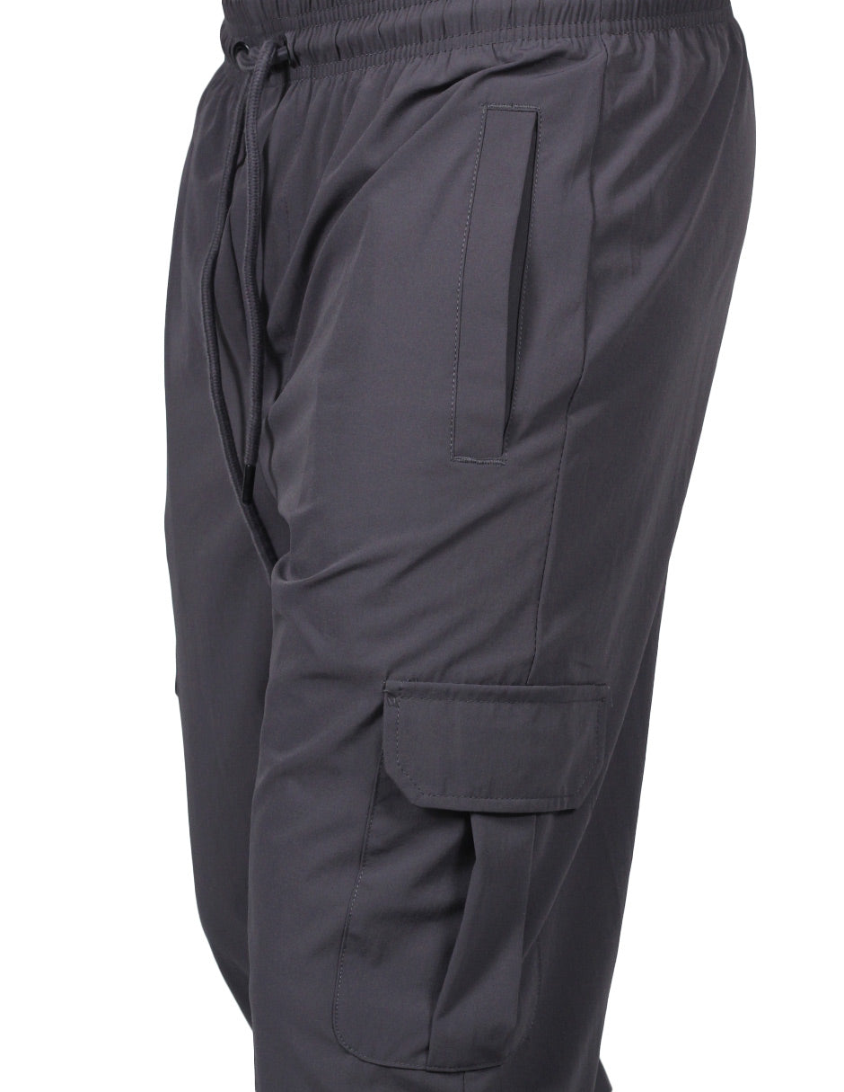 Pantalones Para Hombre Tipo Jogger Stretch G25121 Gris