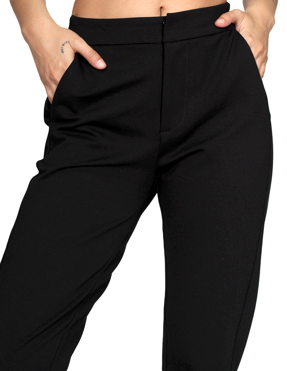 Pantalones Para Mujer Bobois Moda Casuales De Vestir Basico Negro W231 –  BOBOIS