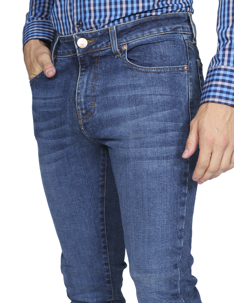 Jeans Para Hombre Mezclilla Slim Fit JSLIM Stone BOBOIS