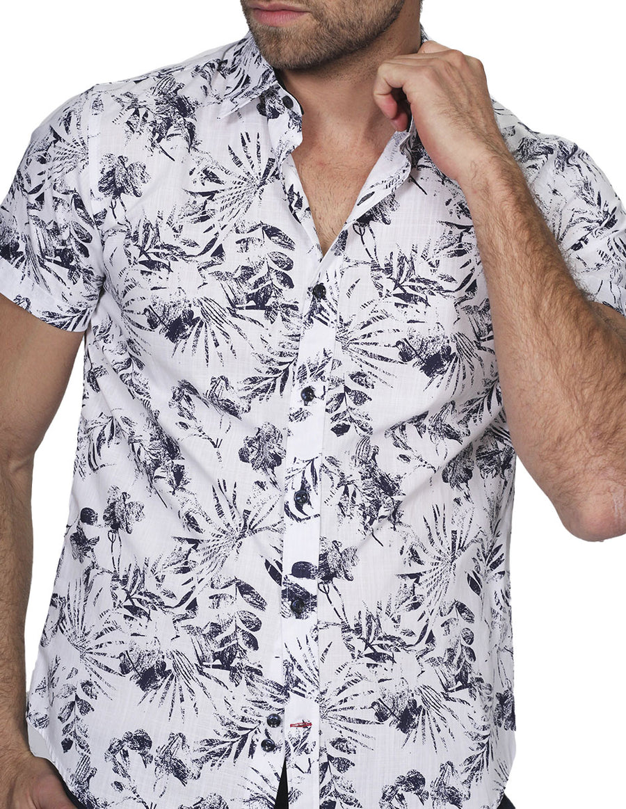 Camisas Para Hombre Moda Casuales Corta Hawaian – BOBOIS